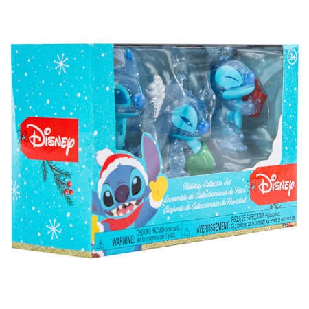 Disney Stitch Holiday Collector Set - Set of 3 holiday blue Stitch