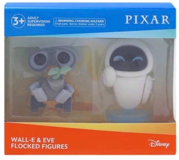 Disney PIXAR Flocked Figure Set - Wall-E and Eve