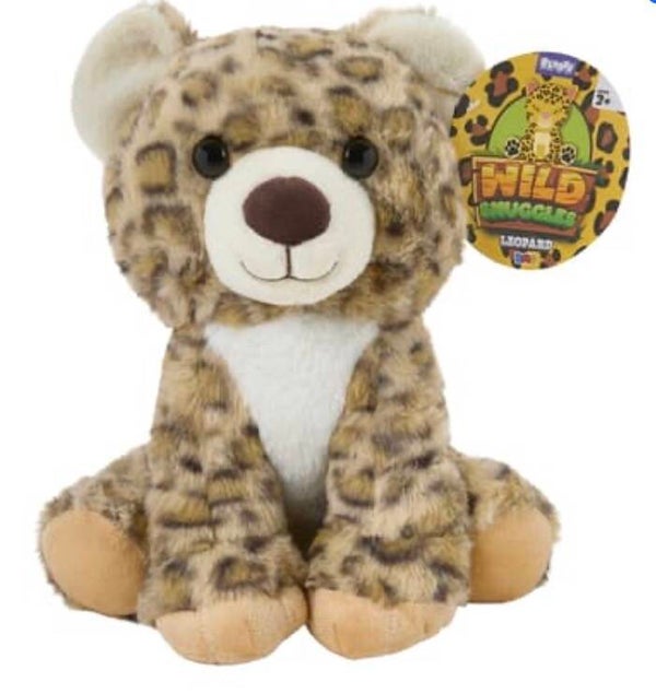 Ploofs Wild Snuggles Leopard Plush Toy