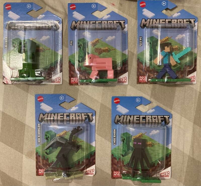 Minecraft Mattel Micro Collection Toy Figures or Cake Toppers