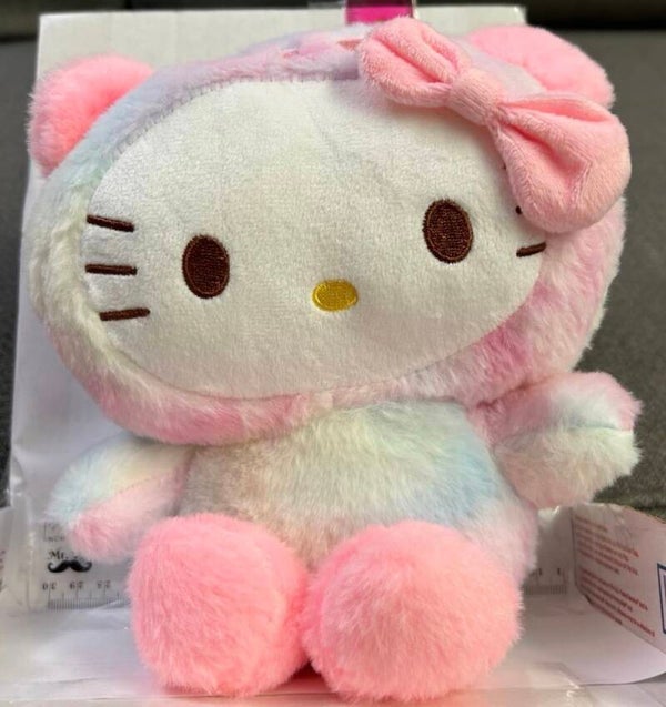 Hello Kitty & Friends® - Hello Kitty in a Rainbow Panda Bear Costume plush toy