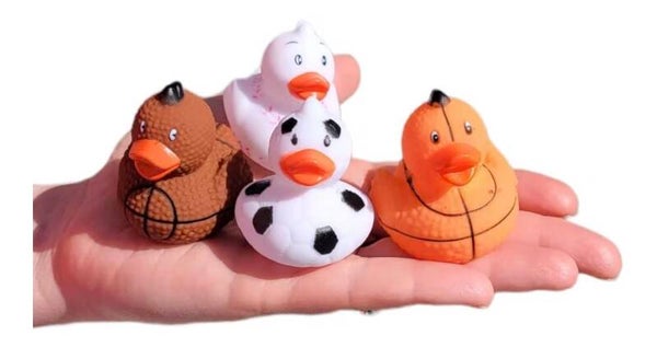 Rubber Ducky - Sports Balls (basketball, football, baseball, soccer ball)