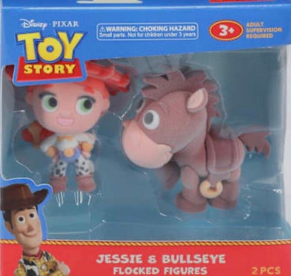 Disney Pixar Toy Story Flocked Figures - Jessie and Bullseye