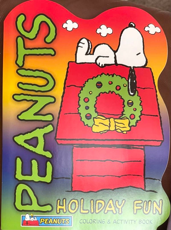 Peanuts Holiday Fun Shaped Coloring Activity Book