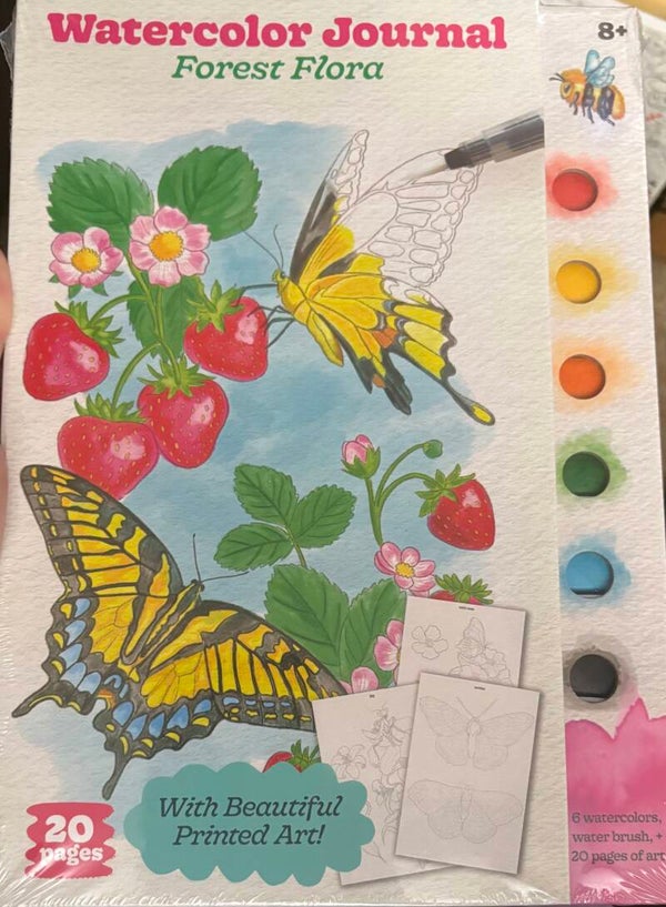 Watercolor Journal Set - Forest Flora