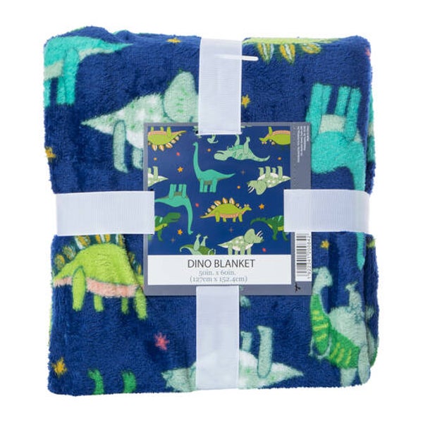 Plush Throw Blanket - Dinosaurs