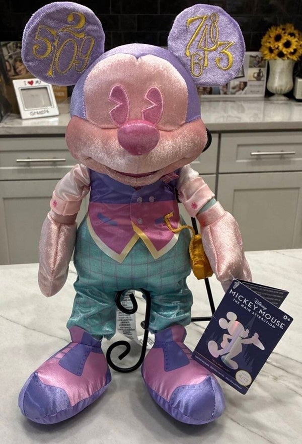 Disney 50th Anniversary Mickey Main Attraction It's a Small World Plush Limited Edition plush toy