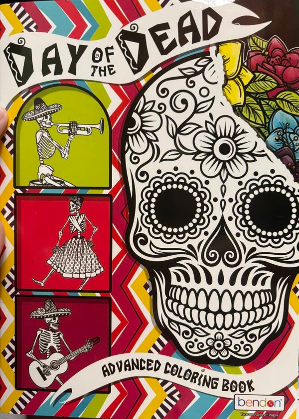 Day of the Dead Advanced Coloring Book