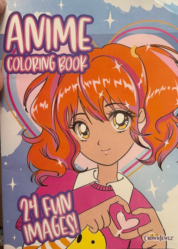 Anime Coloring Books by Crown Jewlz