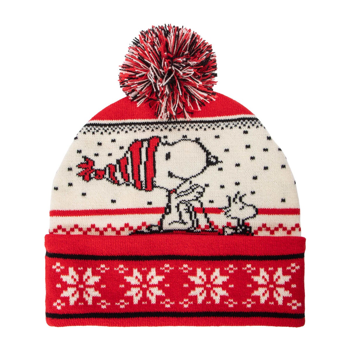 Kate Spade Peanuts x Beanie Woodstock Hat One Size Peanuts x USA Hockey Woodstock Knit Pom Hat – Streaker Sports main image 2