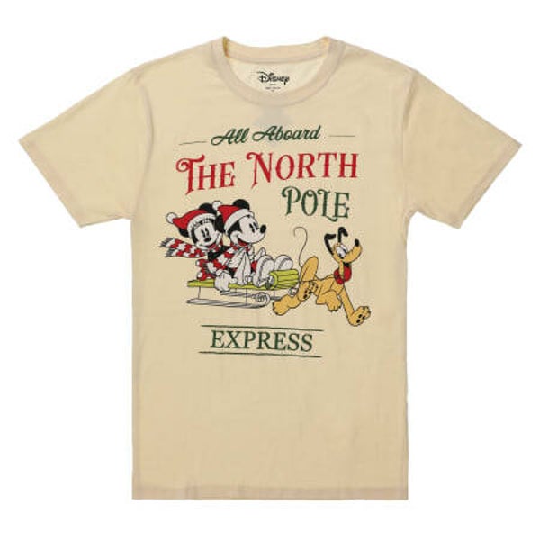 Mickey & Minnie “All Aboard - North Pole Express” - graphic tee (adult unisex T-shirt)