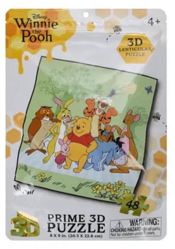 Prime 3D Lenticular Puzzle (48 pieces) - Disney Winnie the Pooh