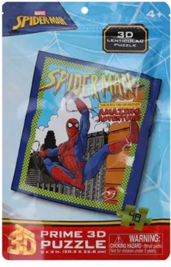 Prime 3D Lenticular Puzzle (48 pieces) - Marvel Spider-Man