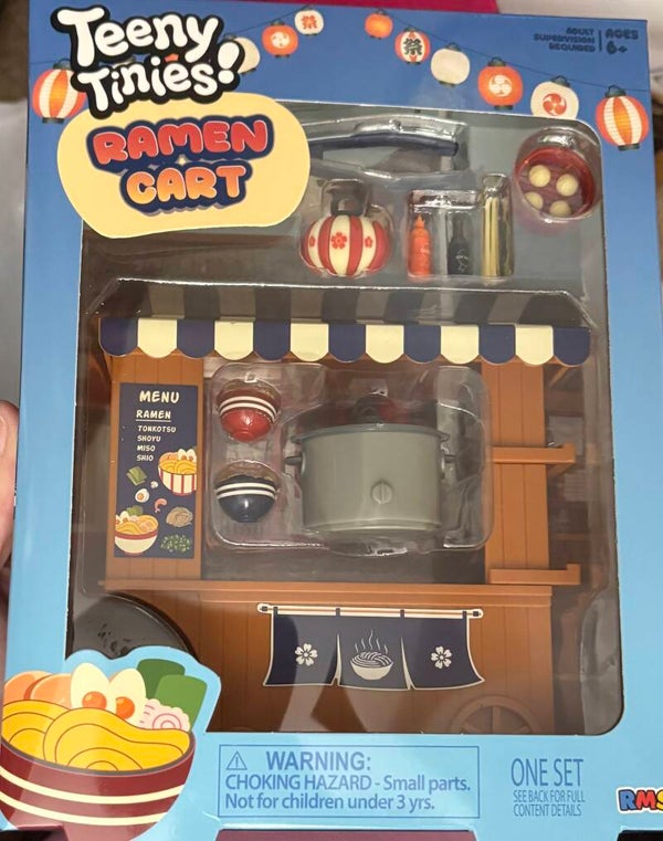 Teeny Tinies - Ramen Cart (for Barbie sized dolls)