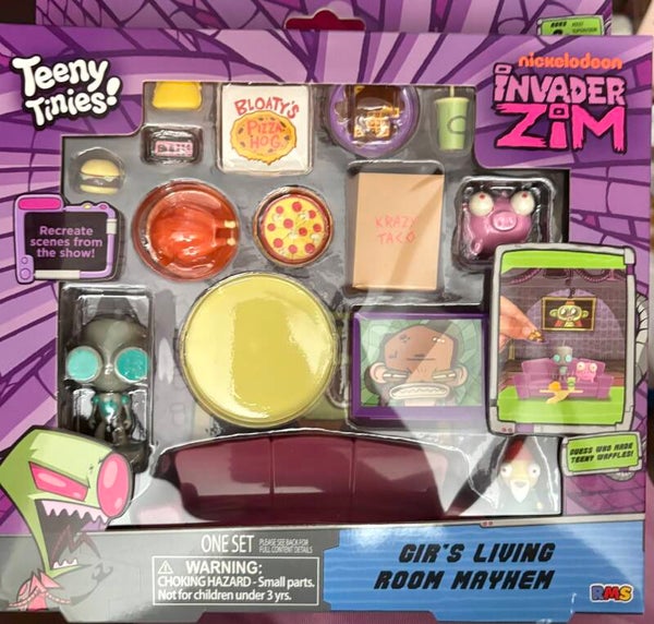 Invader Zim - Gir’s Living Room Mayhem Teeny Tinies Mini Set