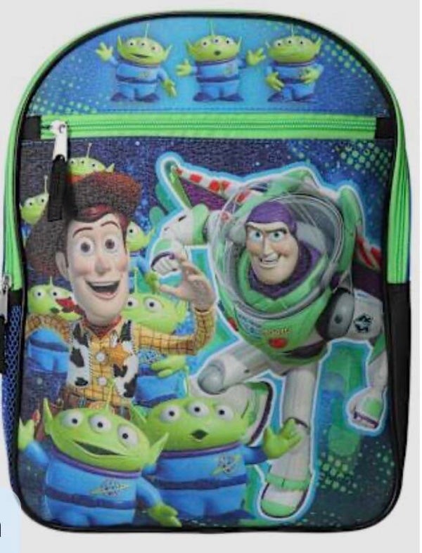 Disney Pixar Toy Story Backpack - Woody, Buzz and Aliens