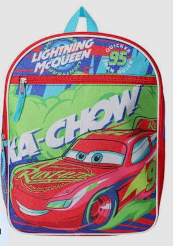 Disney Pixar Lightening McQueen Cars Backpack - Ka Chow
