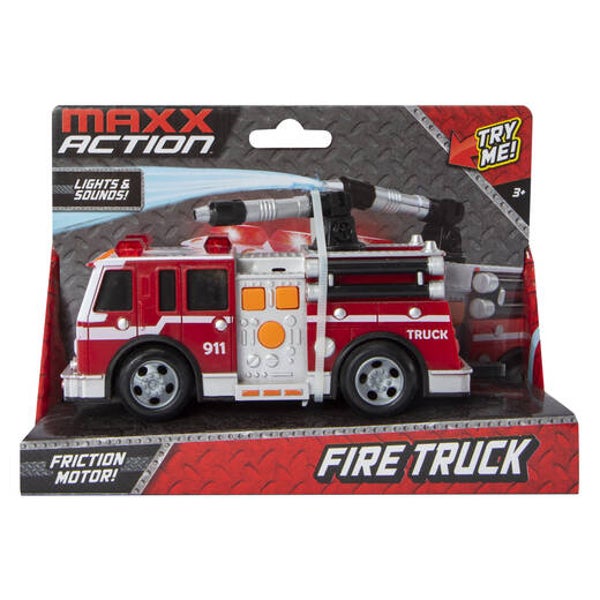 Maxx Action Friction Motor Vehicles with Lights & Sounds - Fire Truck