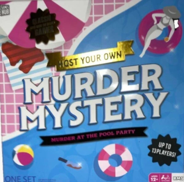Host Your Own Murder Mystery Game Set - Murder at the Pool Party
