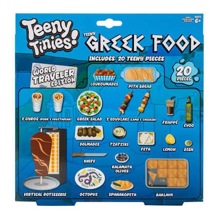 Teeny Tinies - Greek Food - Mini Play Set (for Barbie sized dolls