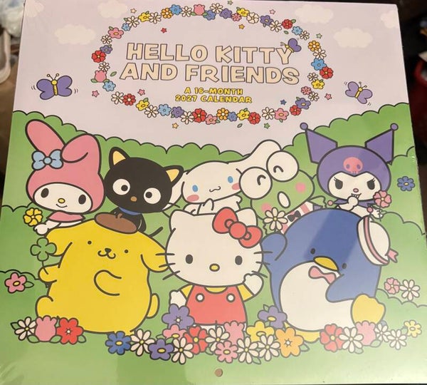 Hello Kitty & Friends 2027 Wall Calendar  (16-Month)