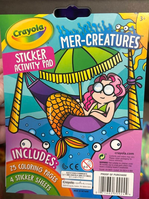 Crayola Mer-Creatures Sticker Activity Pad