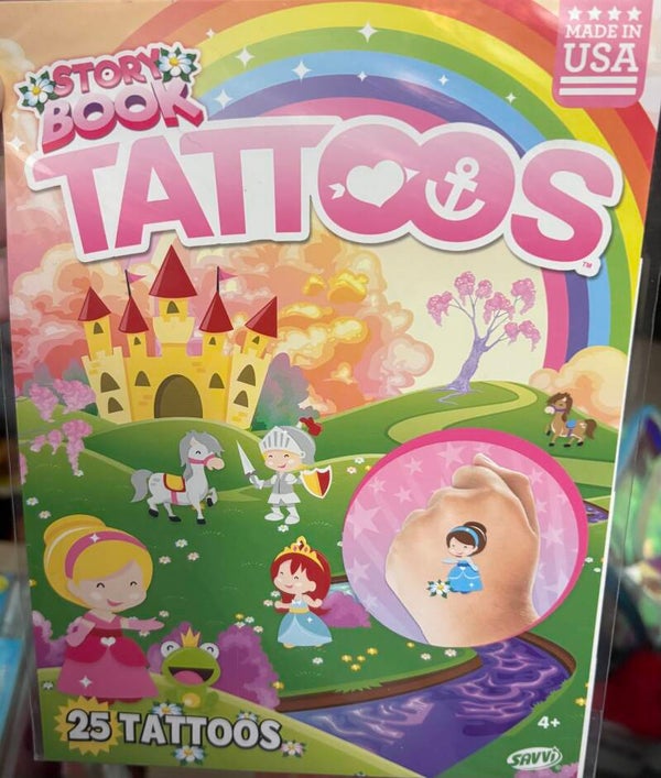 Temporary Tattoos - Story Book Characters