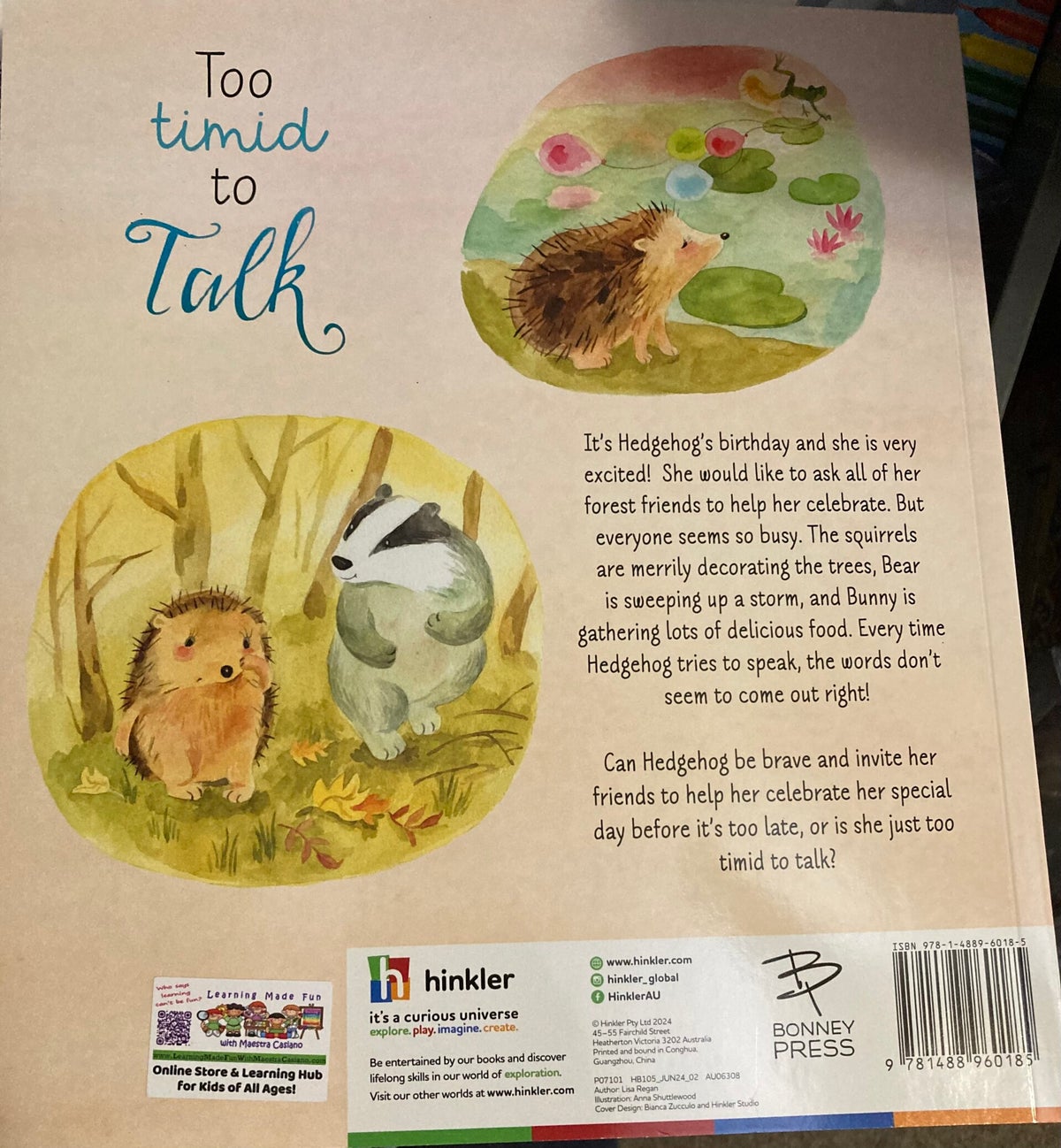 Too Timid to Talk book about Perseverance | Learning Made Fun With ...