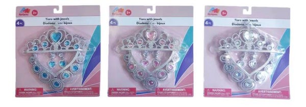 Princess Tiara with Earrings and Necklace