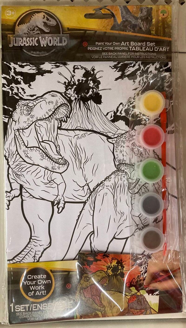 Jurassic World - paint your own paint board set