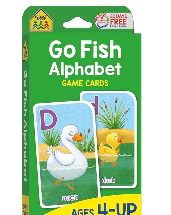 Card Game - Go Fish Alphabet and Animals with their babies (vocabulary practice)