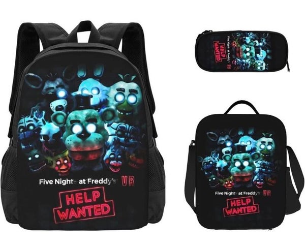Five Nights at Freddy’s Backpack Set with lunch box & pencil case
