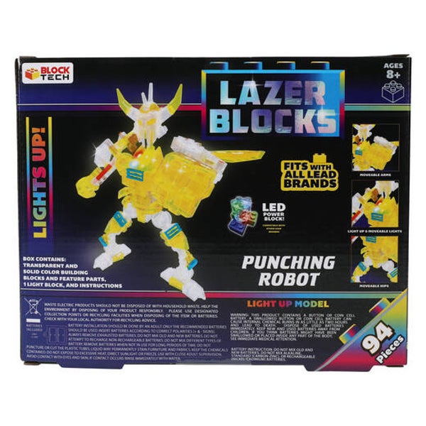Block Tech® Lazer Blocks Led Building Blocks Kit