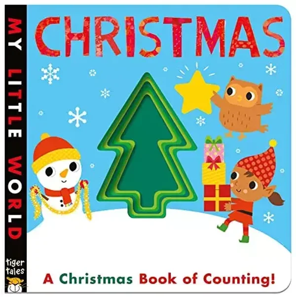 Christmas: A Peek-Through Christmas Book of Counting (My Little World) board book