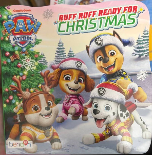 Paw Patrol Ruff Ruff Ready for Christmas board book