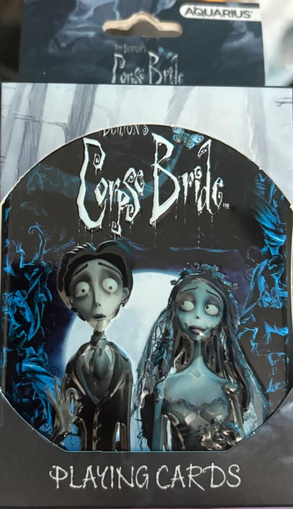 Tim Burton’s Corpse Bride playing cards with storage tin