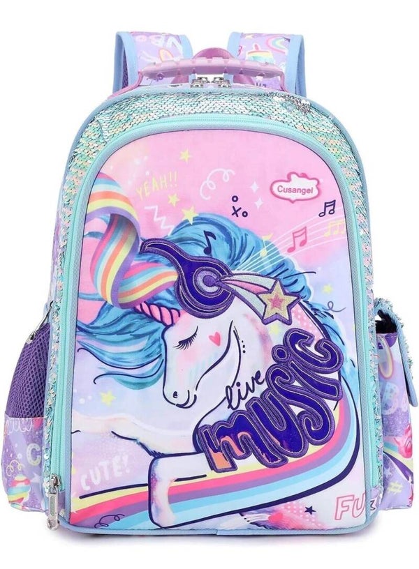 Sparkly Unicorn Music Backpack