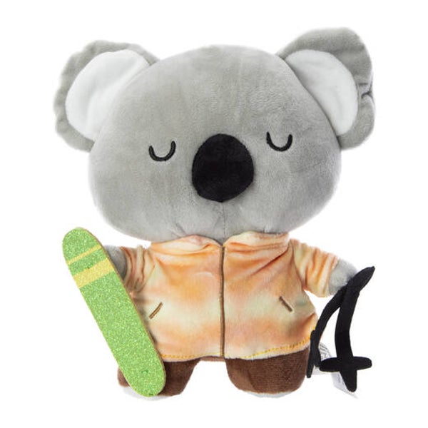 Animal in Winter Clothing - snowboarding koala bear plush toy