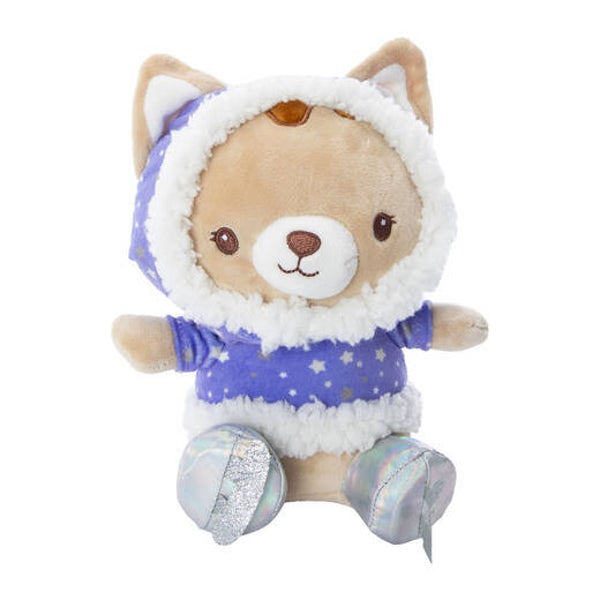 Animal in Winter Clothing - ice skating dog plush toy