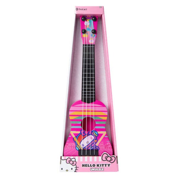 Ukulele Toy - Hello Kitty with stripes