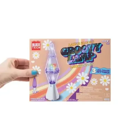 Block Tech Lazer Blocks Groovy Lamp LED Building Blocks Set