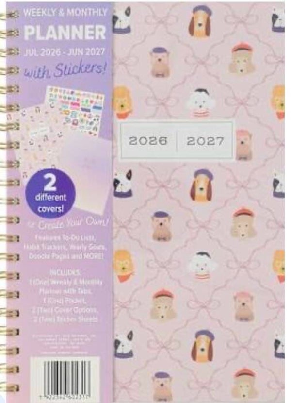 Weekly 26/27 School Year Student Planner - Dogs