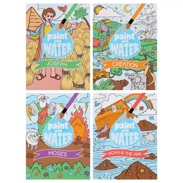 Paint with Water Bible story books