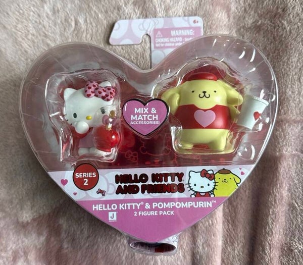 Sanrio Hello Kitty and Friends Perfect Pairs Figure Set - Hello Kitty and Pompompurin