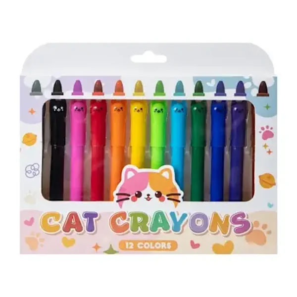 Cat Twisting Crayons (Set of 12)