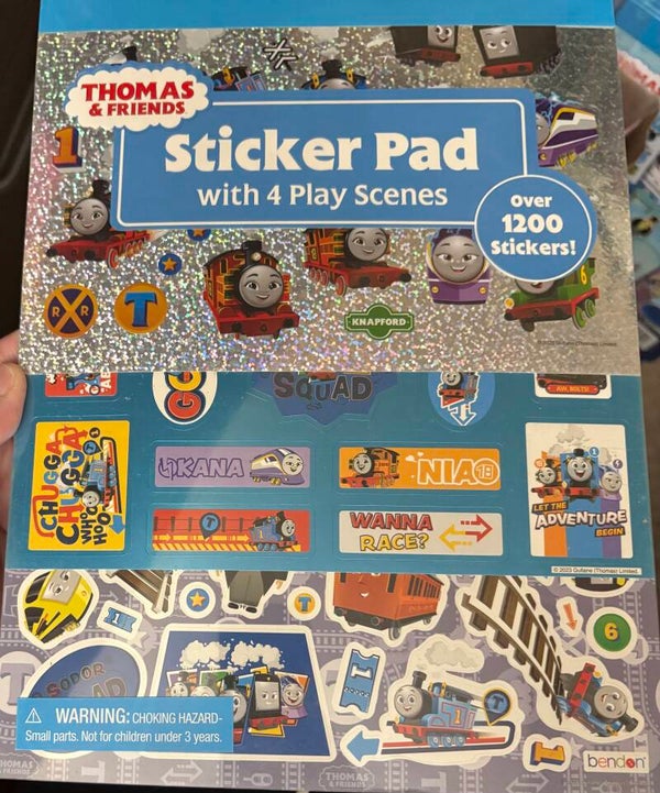 Thomas and Friends Sticker Pad with Four Play Scenes