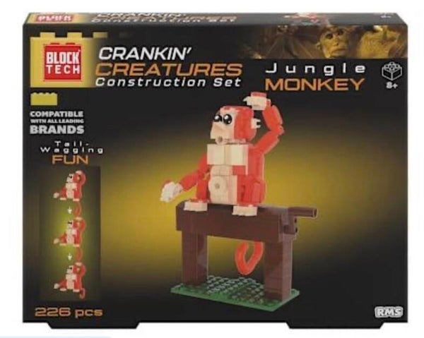 Block Tech Crankin' Creatures Block Set - Jungle Monkey