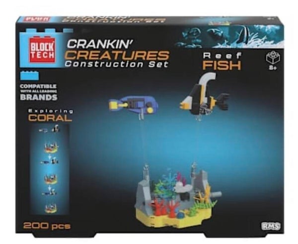 Block Tech Crankin' Creatures Block Set - Reef Fish