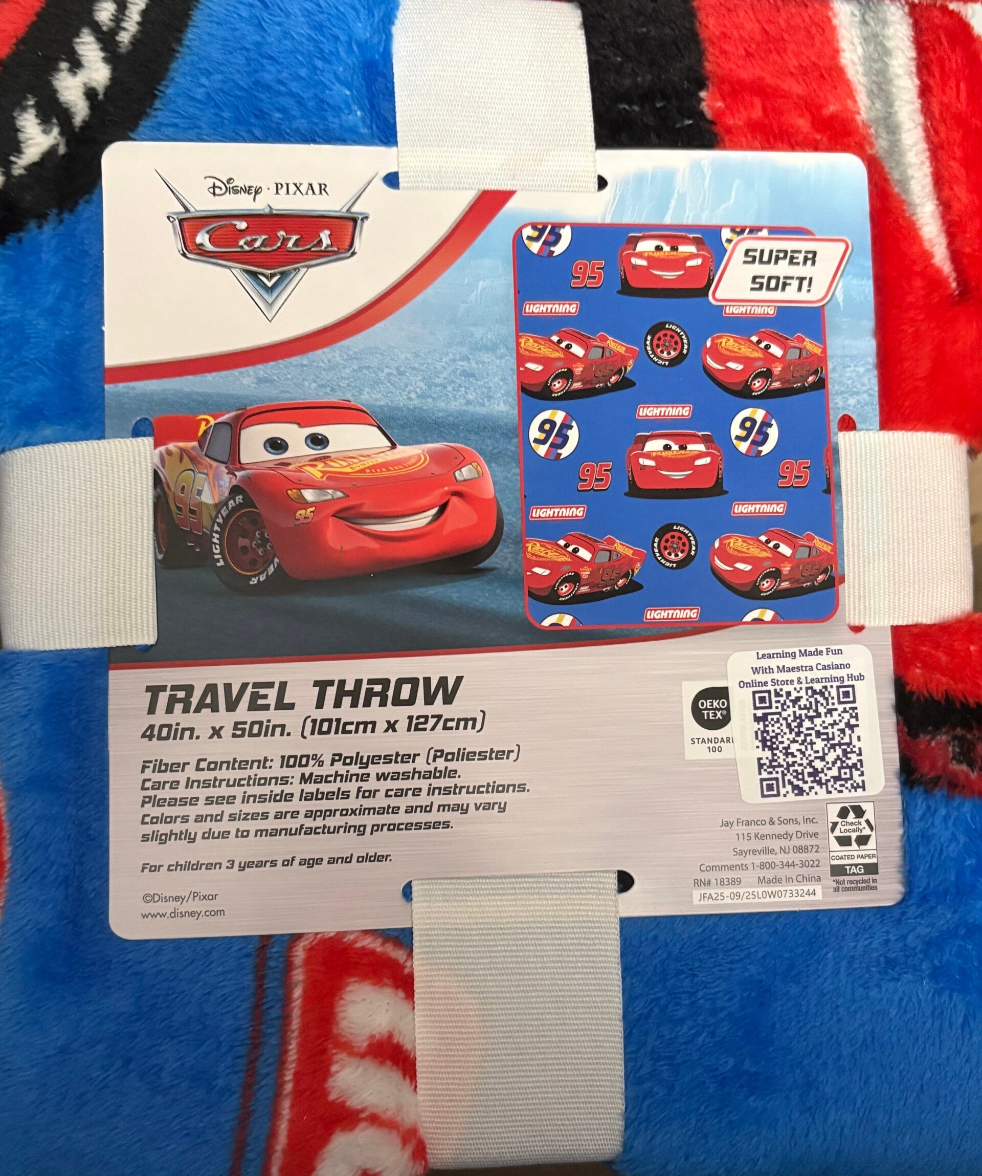 Disney Pixar Cars Lightening McQueen - Silk Touch Throw Blanket