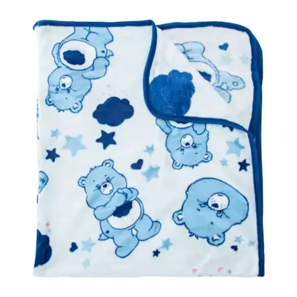 Care Bears™ Blue Fleece Throw Blanket - Grumpy Bear